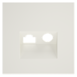 VLS002713 Накладка для розетки TV+RJ45 кат. 6, S70 (хлопок). (ТМ Maytoni)