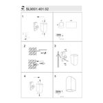 SL9001.401.02 Светильник уличный настенный ST-Luce Черный/ GU10 2*5W
