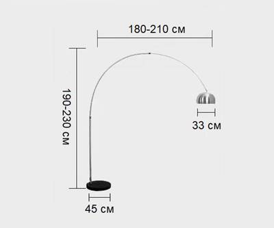 7063,16 Торшер Альфаси никель d190 h210 E27 1*40W комплект состоит из 3х коробок