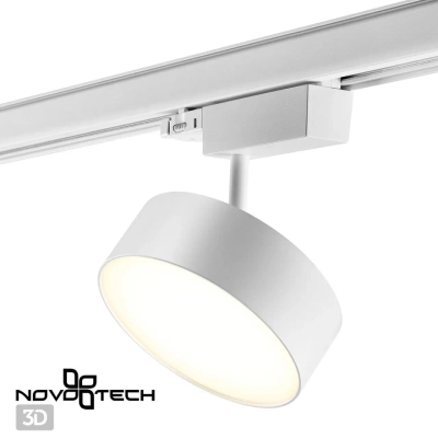 358758 PORT NT21 269 белый Трехфазный трековый светодиодный светильник IP20 LED 24W 4000K 2100Лм 100-265V PROMETA