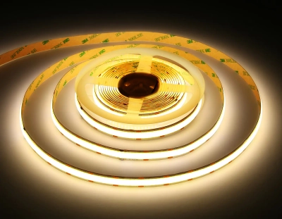Светодиодная лента GS4802 COB 616Led/19W m/ 24V IP20 4500K/ 5m*12mm*2mm кратность резки 22.5mm (2 конт.)