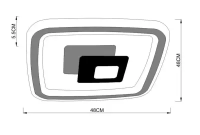 Потолочная люстра Arte Lamp FORMA A1437PL-72WH, 1хLED