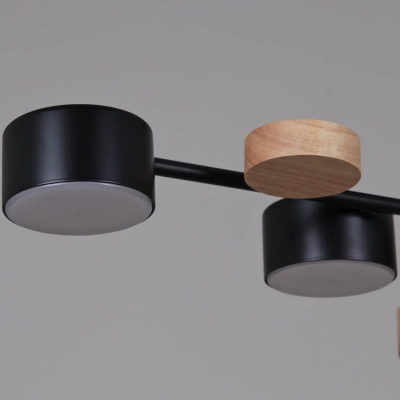 03758-0.3-10 BK+WOOD GX53 светильник потолочный Reluce, GX53х10