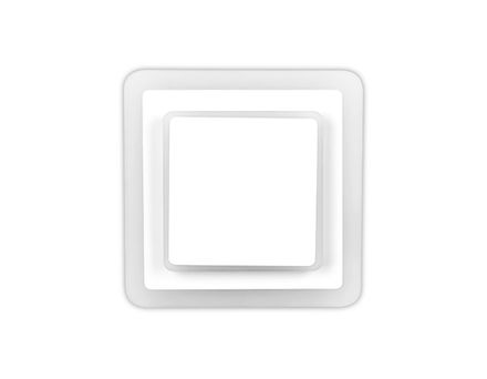 Настенный светодиодный светильник FW106 WH/S белый/песок LED 3000K/6400K 18W 240*220*50