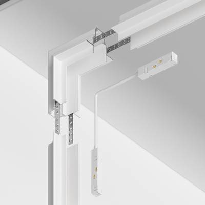 Коннектор угловой внутренний Gravity встраиваемый белый, TRA010ICL-22W. TM Maytoni