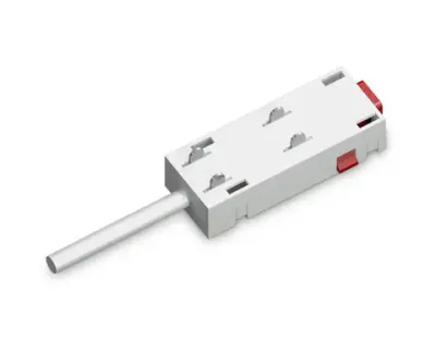 Ввод питания для шинопровода Magnetic 220V GL1101 WH белый IP20 200*28.5*18