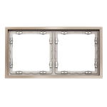 VLSM120210 Рамка металлическая на 2 поста, S70 Metal (платина). (ТМ Maytoni)