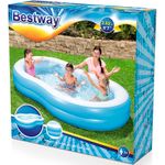 Бассейн надувной семейный 262*157*46 см, 544 л, "Большая лагуна" 54117 Bestway