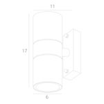 Фасадный светильник Arte Lamp MISTERO A3302AL-2BK, 2хGU10