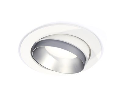 Комплект встраиваемого поворотного светильника XC7651023 SWH/MCH белый песок/хром матовый MR16 GU5.3 (C7651, N7033)