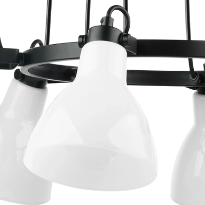 761160 Люстра ACROBATA 6х40W E14 ЧЕРНЫЙ/БЕЛЫЙ Lightstar