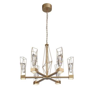 SL815.203.06 Люстра подвесная ST-Luce Матовое золото/Матовое золото, Прозрачный LED 6*8W 4000K