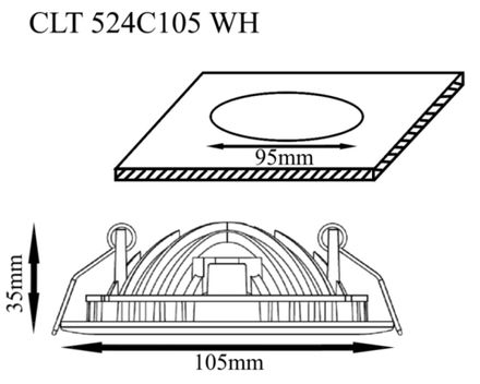 Светильник встраиваемый Crystal Lux CLT 524C105 WH 1400/183