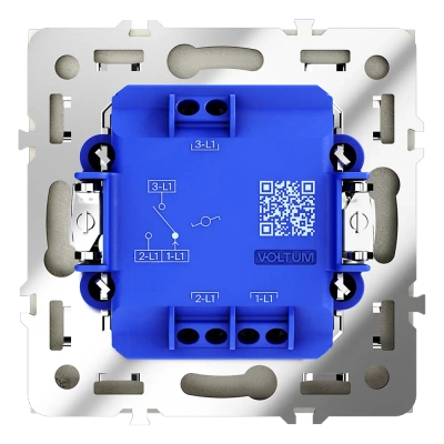 VLS010304 Проходной переключатель встраиваемый VOLTUM S70 одноклавишный 10А, (шелк). (ТМ Maytoni)