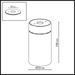 7133/7CL HIGHTECH ODL26 325 светильник белый/металл IP20 LED 7W 525Лм 3000K 36° 220-240V TURNO