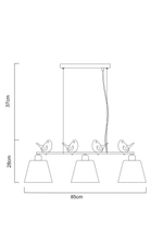 Подвесной светильник Arte Lamp PASSERO A4289SP-3WH, 3хE27