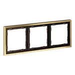 VLSM120309 Рамка металлическая на 3 поста, S70 Metal (латунь). (ТМ Maytoni)
