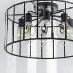 798287 Люстра GENNI 8х40W E27 ЧЕРНЫЙ МАТОВЫЙ/ПРОЗРАЧНЫЙ Lightstar