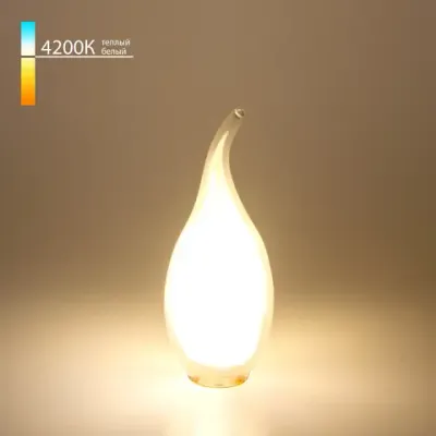 Филаментная светодиодная лампа "Свеча на ветру" CA35 7W 4200K E14 BL112