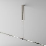 Основание потолочное Long 385мм для блока питания с вводом питания Flarity платина TRA159C-BB1-PT. TM Maytoni