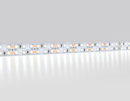 Светодиодная лента двухрядная GS1703 2835 240Led/ 24W m/ 12V IP20 6500K/ 5000*10*1.2mm/ кратность резки 25mm (2 конт.)