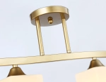 Светильник подвесной TR303122/4 CGD/FR золото/белый матовый E27/4 max 40W 840*150*300