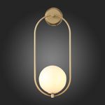 SL1118.201.01 Светильник настенный ST-Luce Золотистый/Белый E14 1*40W