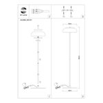 SL6002.205.01 Торшер ST-Luce Золотистый/Янтарный LED 1*7W 4000K