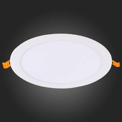 ST209.538.18 Св-к встр. Белый LED 1*18W 3000K 1 296Lm Ra80 110° IP20 D225xH8 90-265V