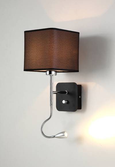 Бра Crystal Lux PACO AP2 CHROME/BLACK 3461/402