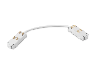 Коннектор питания гибкий для шинопровода Magnetic 220V GL1109 WH белый 250*28.5*18