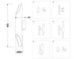 Светильник настенный TN5152/2 BK черный E27/2 max 40W 80*80*120
