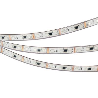 Светодиодная лента герметичная DMX-PS-B60-12mm 12V RGB-PX3 (14 W/m, IP67, 5060, 5m) (Arlight, бегущий огонь)