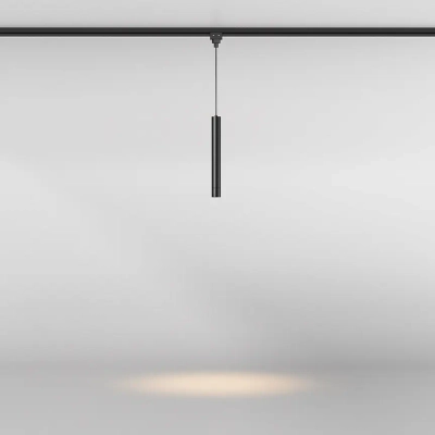 Уличный трековый подвесной светильник Фокус / Focus Led Elasity IP 3000К 8Вт 38° черный, O-TR01-1-P-8WB3K. TM Maytoni