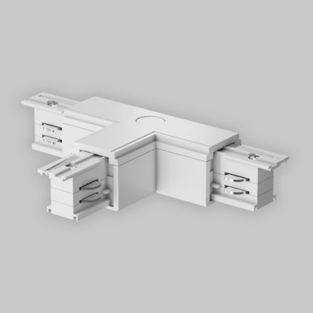 Коннектор Т-образный левый Trinity белый, TRA005CT-31W-L. TM Maytoni