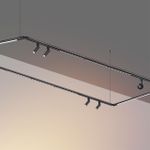 359368 KONST NT24 040 черный Светильник диммир. со сменой цв. температ. (управл. - пульт ДУ или прилож. Smart Life) IP20 LED 24W 48V 3000-6000К GLAT