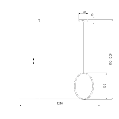 Подвесной светильник 90266/1 золото, LED