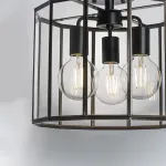 798237 Люстра GENNI 3х40W E27 ЧЕРНЫЙ МАТОВЫЙ/ПРОЗРАЧНЫЙ Lightstar