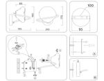 Светильник настенный LH15005 BK/SM черный/дымчатый G9 max 40W 195*210*170