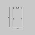 Комплект заглушек (для профиля 35×66) 2 шт., ALM-3566-EC 642079. TM Maytoni