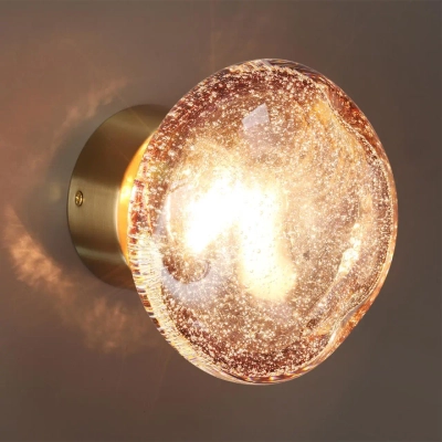 7043/4WL L-VISION ODL25 249 Настенный светильник бордовый/бронз/ металл/стекло IP20 LED 4W 3000K 220V MELA