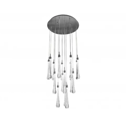 07860-18A,02 Люстра каскадная Асмер хром d50 h300 Led 54W (4000k)