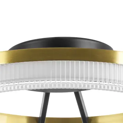 736040 Люстра ROTONDA 21W LED 1053LM 180G ЧЕРНЫЙ/ЛАТУНЬ 3000K Lightstar