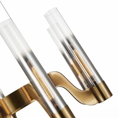 SL1235.303.08 Люстра подвесная ST-Luce Латунь/Хром, Прозрачный E14 8*40W