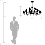 758214 Люстра подв. DIAFANO 21х40W G9 ХРОМ/ПРОЗРАЧНЫЙ Lightstar