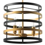 735030 Люстра EPSILON 3х40W E14 ЧЕРНЫЙ/ЗОЛОТО Lightstar