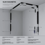 Slim Magnetic SL01 Трековый светильник 6W 4200K черный 85004/01