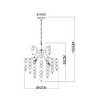 Подвесная люстра Arte Lamp PIPIRIMA A4089LM-6AB, 6хE14