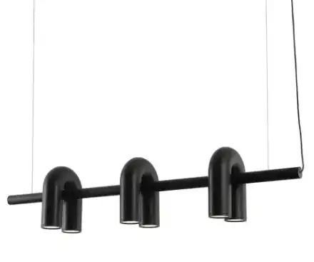 08465-3A,19 Подвес Канти черный w121*20 h150 Led 36W (3000-6000K)