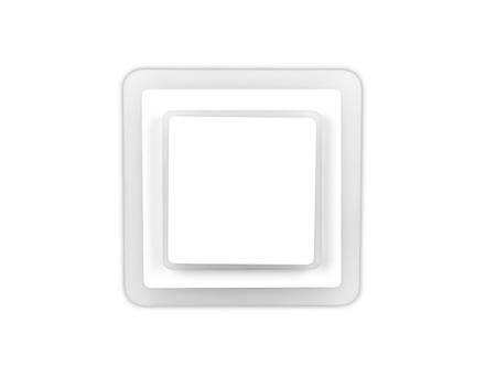 Настенный светодиодный светильник FW106 WH/S белый/песок LED 3000K/6400K 18W 240*220*50